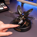 Electric mechanical beetle figurine
